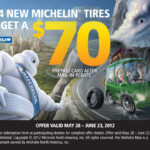 70 Mail in Rebate With The Purchase Of Any 4 Michelin Tires Gurney s