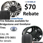 70 Tire Rebates Available For Bridgestone And Goodyear Tires Ford