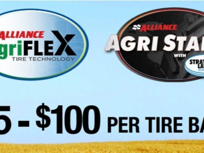 Alliance Offering U S Farmers 75 100 Rebates On Select Tires