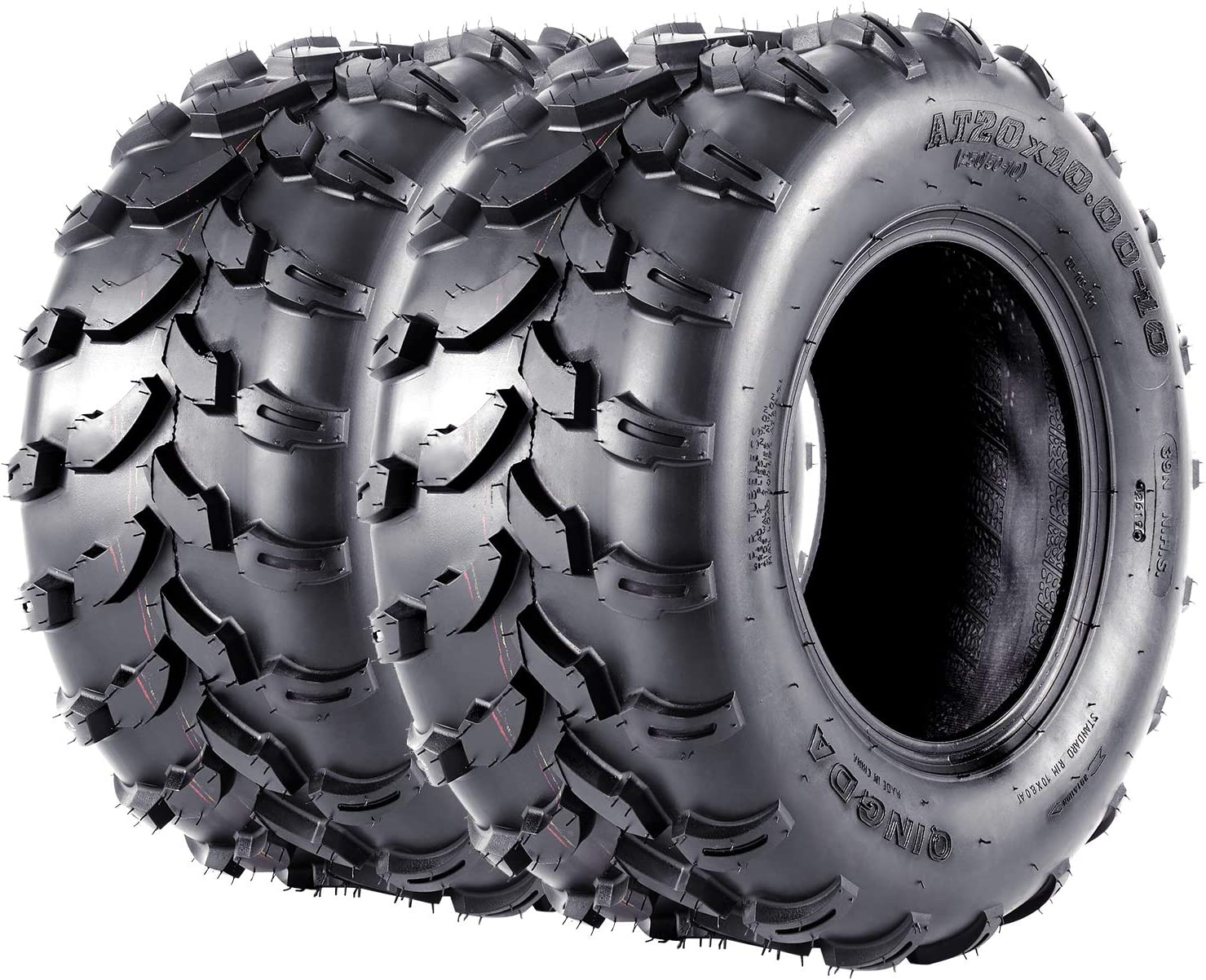 Amazon ATV Tires 20x10x10 VANACC 20 Inch 20x10 10 Sport AT Tire 