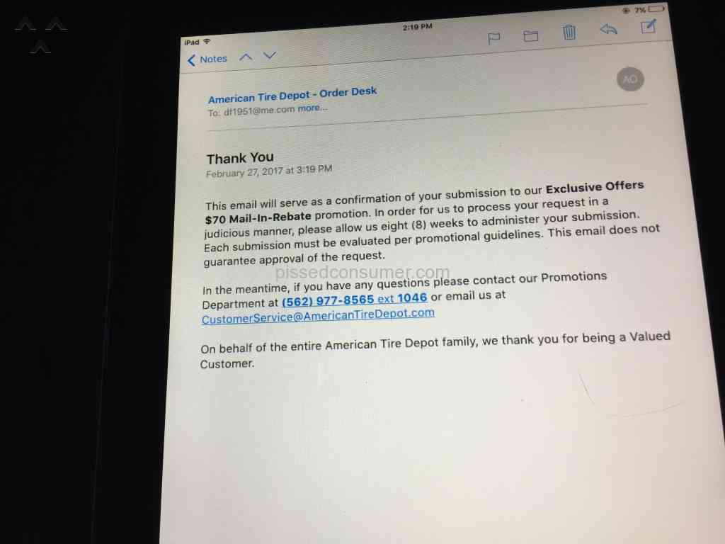American Tire Depot Reviews And Complaints Pissed Consumer Page 6