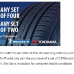 BF Goodrich Tire Coupons New Rebate For January 2018