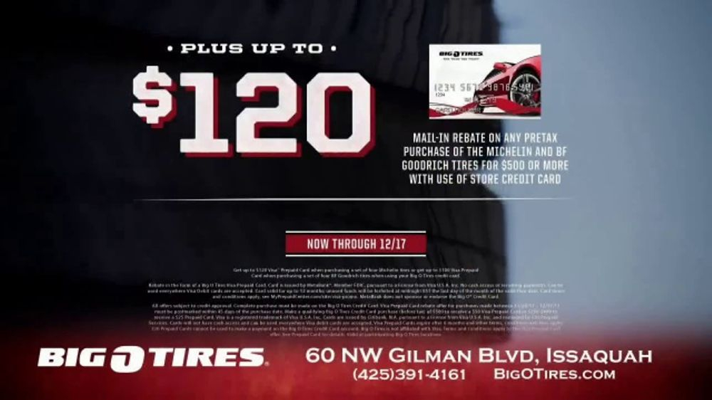 Big O Tires TV Commercial Pre Paid Card And Mail In Rebates ISpot tv