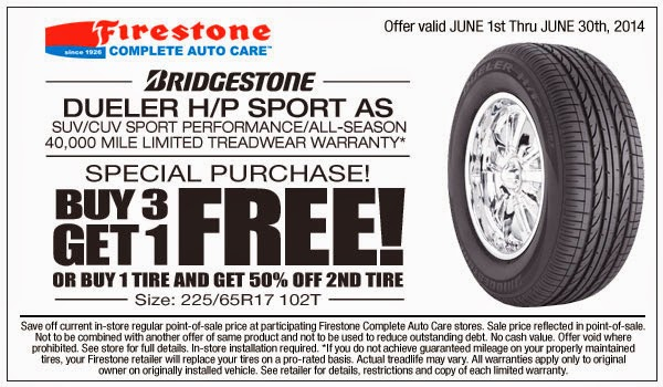 Bridgestone Tire Coupons Codes For August 2022