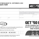 Cooper Tire Rebate Form July 2022 2022 Tirerebate