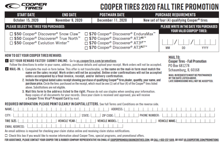 Cooper Tirerebate