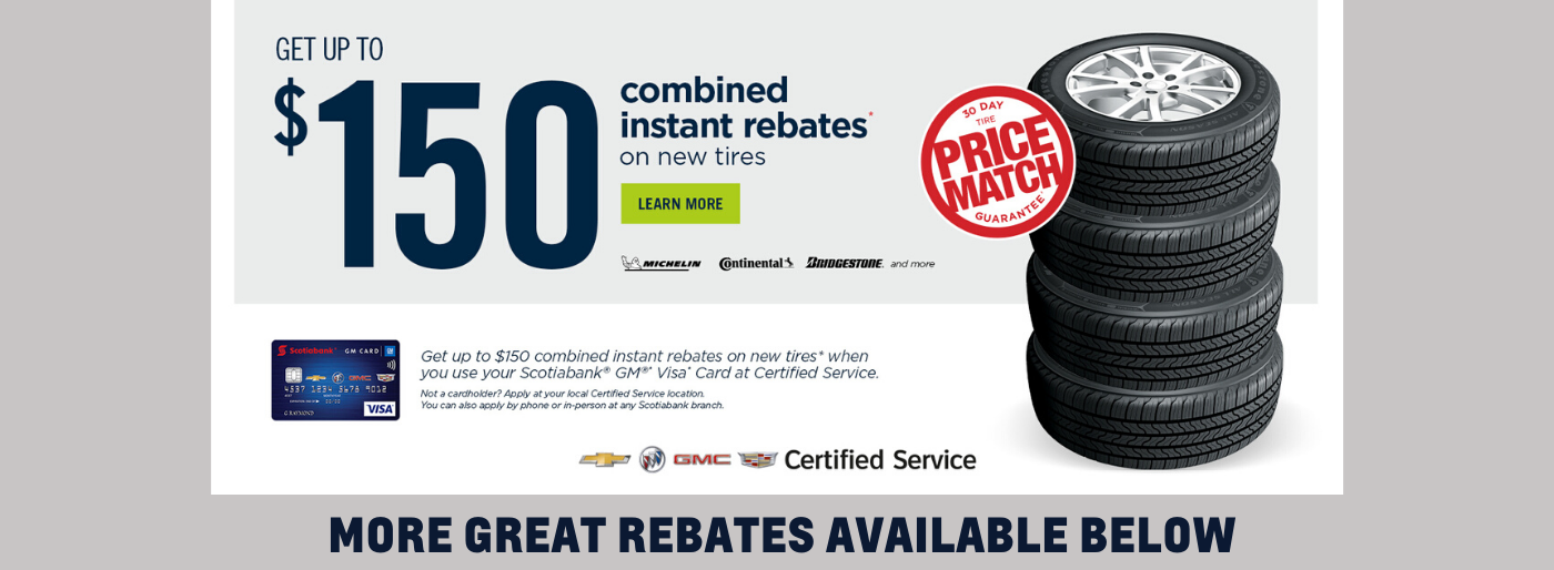 Current Tire Rebates Sherwood Park Chevrolet