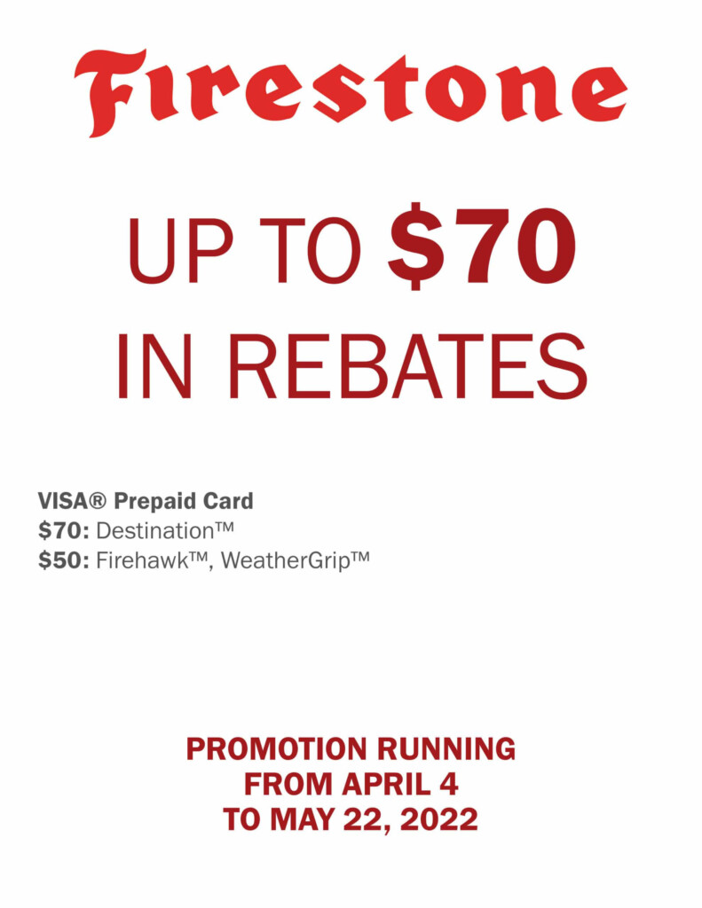 Firestone Spring Rebates 2022 Tirecraft