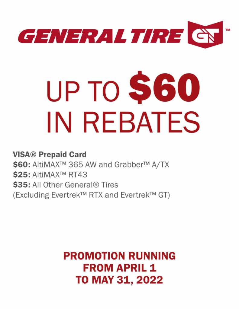 General Tire Spring Rebates 2022 Tirecraft