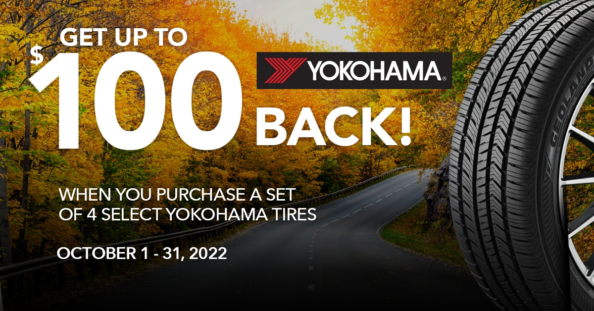 Get Up To A 100 Online Rebate From Yokohama