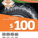 Hankook Tire Unveils 2017 Great Hit Rebate Promotion