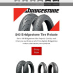 MotoSport New Tire Rebates 40 From Bridgestone 50 From Dunlop