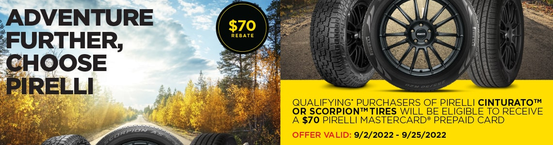 Pirelli Tires Fall 2022 Rebate Giga tires