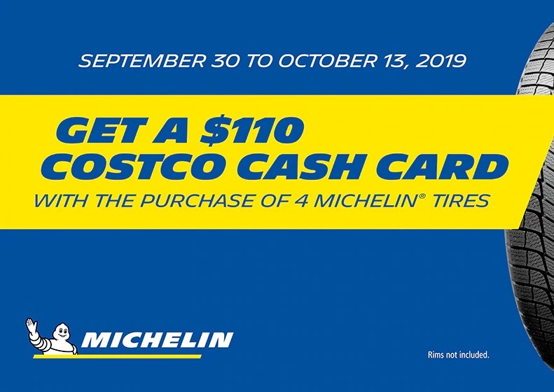 PREVIEW 110 Rebate On BF Goodrich Michelin Tires 100 Off Rims