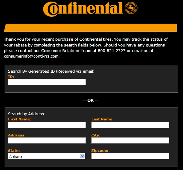 Rebates ContinentalTire Track The Continental Tire Rebates