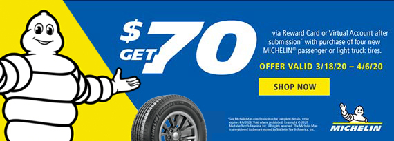 Robertson Tire Promotions Michelin Spring Rebate 70