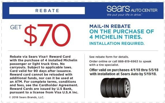 Sears Tire Rebates Michelin 2022 Tirerebate