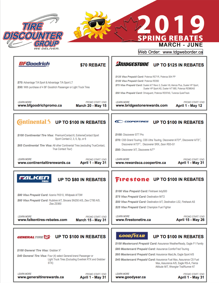 Spring Tire Rebates Palladino BMW