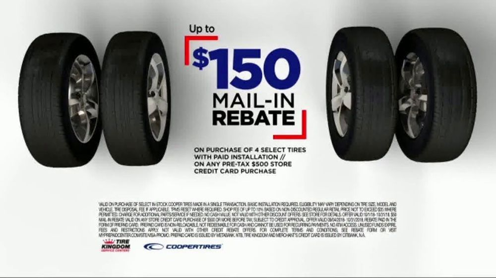 Tire Kingdom TV Commercial 150 Mail In Rebate ISpot tv