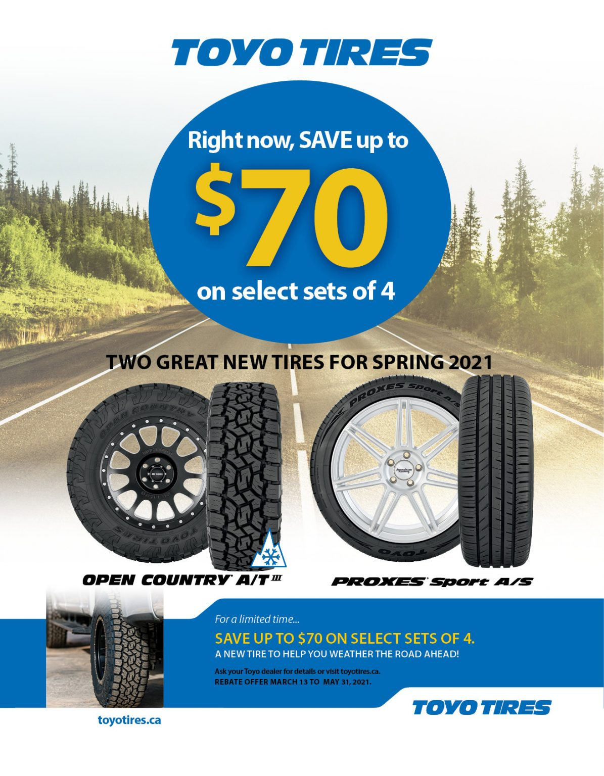 Toyo Rebate Spring 2021 OK Tire