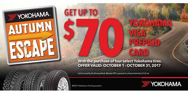 Yokohama Offering Fall Promo Tire Review Magazine