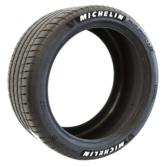 Amazon Michelin Pilot Sport 4 S Performance Radial Raised White 