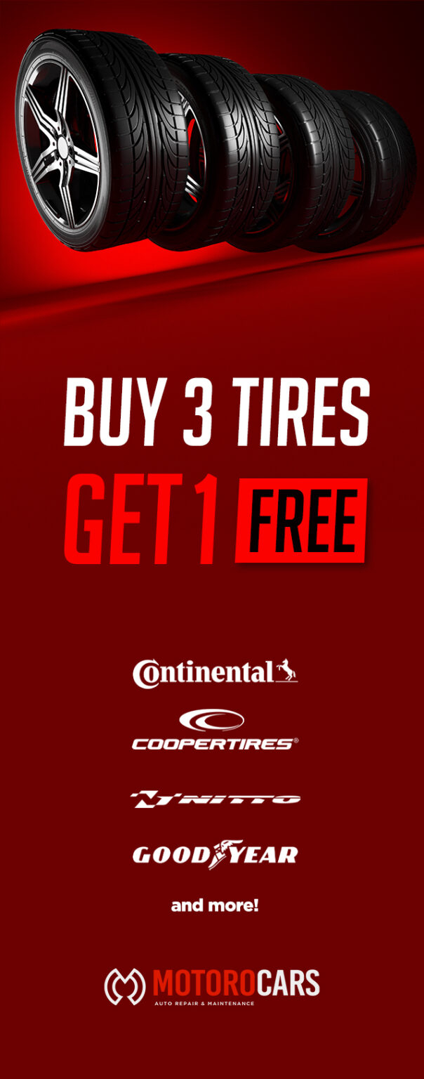 Buy 3 Tires Get 1 Free Motoro Cars