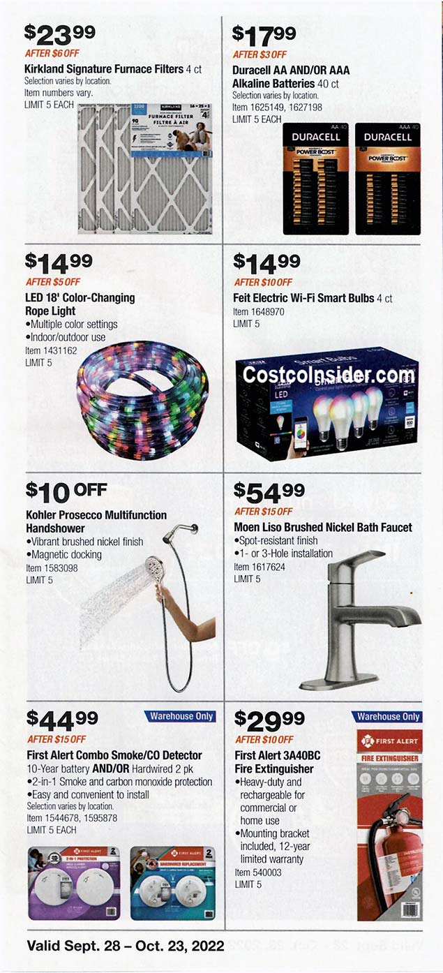 Costco October 2022 Coupon Book Costco Insider