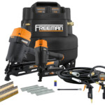 Freeman 6 Gallon Air Compressor W Framing Nailer Finish Nailer