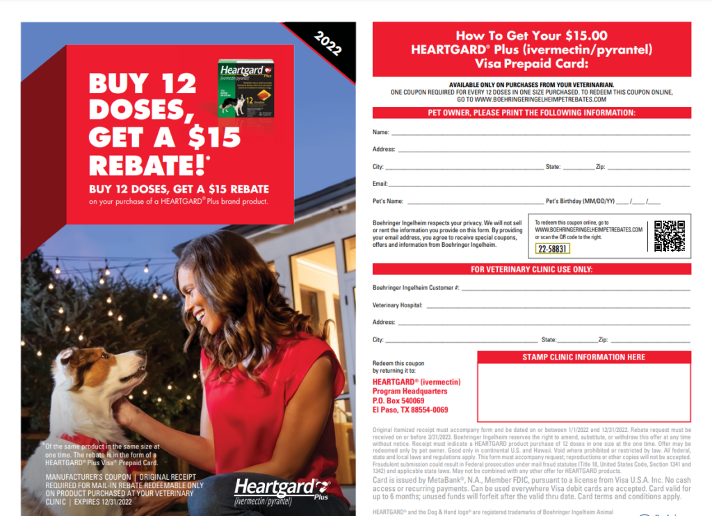 Heartgard Rebate 2022 Printable Rebate Form