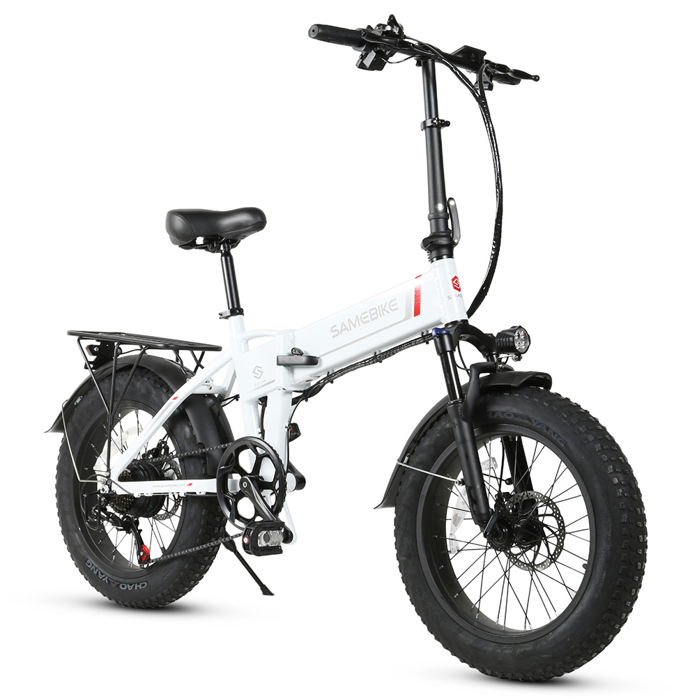 Samebike LOTDM200 FT Smart Folding Electric Moped Bike White