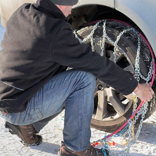 Studded Snow Tires And Tire Chains For Winter Driving Goodyear Tires