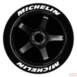 Tire Stickers Permanent Raised Rubber Lettering Michelin TS MICHELIN RR