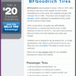 BF Goodrich Tire Coupons New Rebate For January 2018