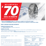 BF Goodrich Tires Rebate Printable Rebate Form