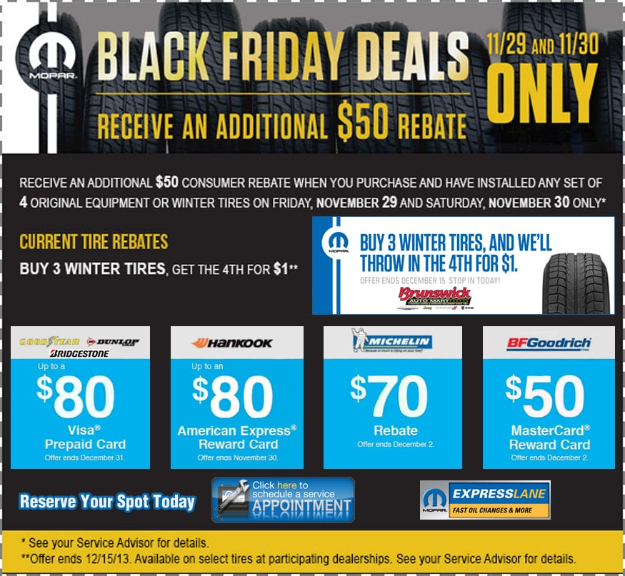 Brunswick Auto Mart s Black Friday Deals On Tires From Dunlop