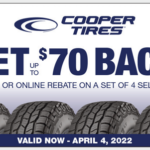 Cooper Tire Rebate Form Spring 2022 Car X