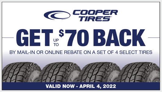 Cooper Tire Rebate Form Spring 2022 Car X