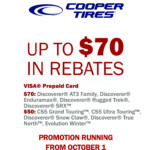 Cooper Tires Fall Rebate Tirecraft