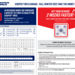 Cooper Tires Rebate Printable Rebate Form