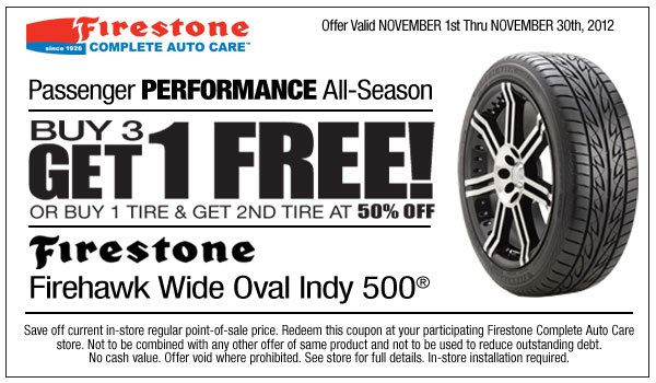 Firestone Deals For The Rest Of The Month Cheap Oil Change Coupons