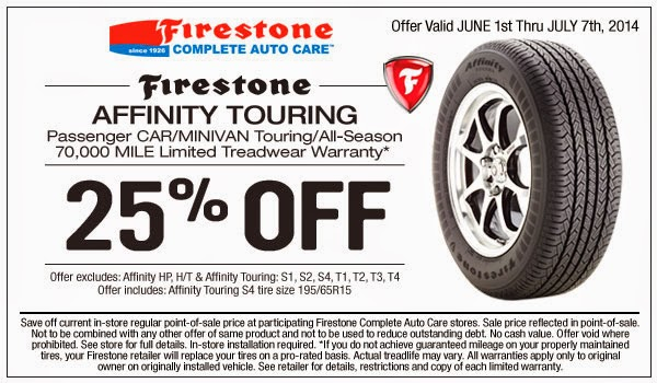 Firestone Tires Coupons Rebates And Deals For April 2018