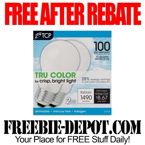 FREE AFTER REBATE Halogen Light Bulbs From Tiger Direct 2 Pack 