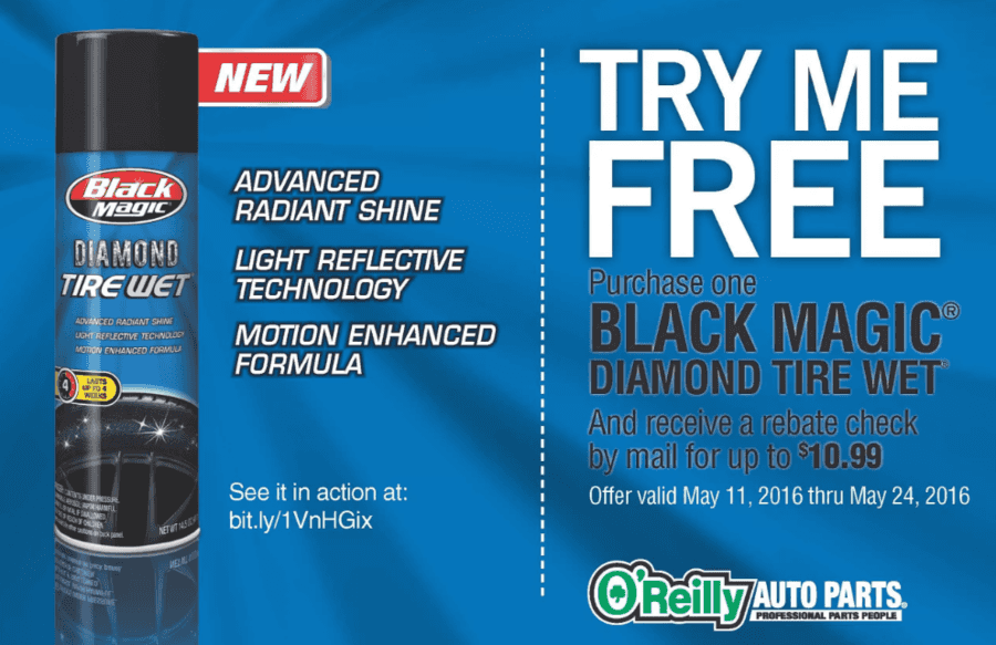 FREE Black Magic Diamond Tire Wet After Rebate The CentsAble Shoppin