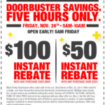 Free Tires Plus Coupons Customers Get 100 Instant Rebate On 500