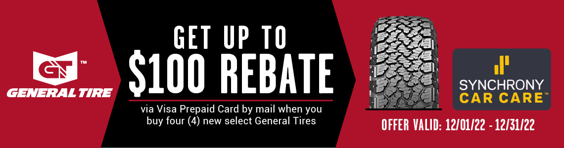 General Tire December 2022 Rebate Tires easy