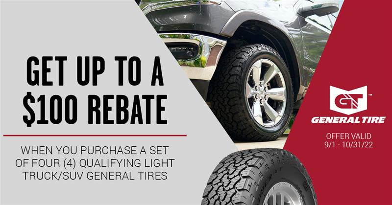 General Tire Rebate S S Tire