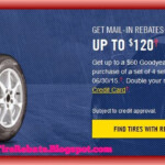 Goodyear Tire Rebate Coupons March 2015