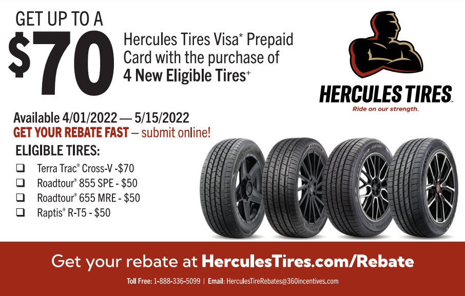 Hercules Tires Headquarters Printable Rebate Form