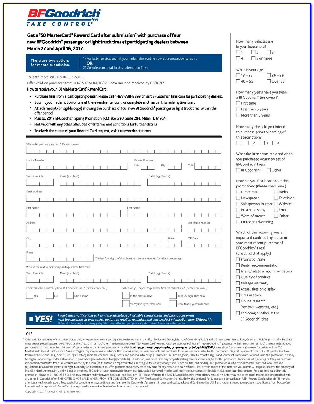 Michelin 70 Mail In Rebate Form Form Resume Examples aZDY1YRD79